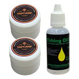 Kit 2 Graxa E 1 Óleo Lubrificantes P Carretilhas Molinetes