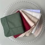 Kit 2 Guardanapos Ponto Ajour Algodão 45 X 45cm Vermelho Bordô 