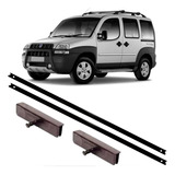 Kit 2 Guias Canaleta Porta Presilha Maquina Vidro Fiat Doblo