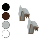 Kit 2 Guias Deslizante Para Trilho De Porta Box De Vidro