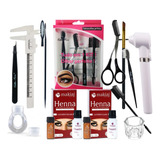 Kit 2 Henna Sobrancelha Makiaj Mixer Anel Paq Dappen