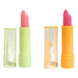 Kit 2 Hidratante Labial Mágico Lip Balm Melu Ruby Rose Batom