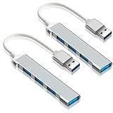 KIT 2 Hub Usb 3 0 4 Portas Revestimento De Aluminio Ate 5 Gbps De Velocidade De Trasmissao De Dados Para Notebook E Computador