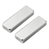 Kit 2 Imã De Neodímio Bloco Super Forte 50x15x5 Mm N35