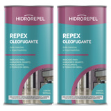 Kit 2 Impermeabilizante Hidrorepel Repex Oleofugante 900ml