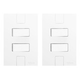 Kit 2 Interruptor Duplo Paralelo Modular Three Way Pluzie 2p