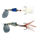 Kit 2 Isca Artificial Spinner Lq 9052 Albatroz 06 08 10 Gr