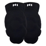 Kit 2 Joelheira Vôlei Profissional Knit 3d Spry N1 Sport Cor Preto Tamanho Gg