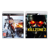 Kit 2 Jogo Battlefield 4 E Killzone 2 Ps3 Mídia Física Bom