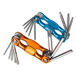 Kit 2 Jogo Chave Allen Torx Tipo Canivete Profissional Aço