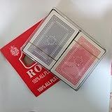 Kit 2 Jogo De Baralho Plástico Impermeável Resistente Lavável