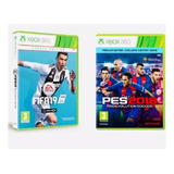 Kit 2 Jogos Fifa 2019 Pes 2018 Para Xbox 360 Desbloqueado