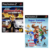 Kit 2 Jogos Ps2 Midnight Club 3 E Super Coleção 7784 Jogos