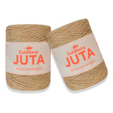 Kit 2 Juta Natural Rolo Fio Corda Cordão 2mm C 125m Cada