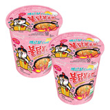 Kit 2 Lamen Coreano Samyang Carbonara Copo Hot Chicken 80g