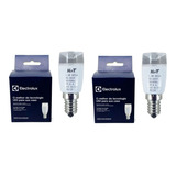 Kit 2 Lâmpada Led E14 Geladeira Electrolux Original 1 4w