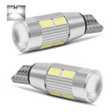 Kit 2 Lampada T10 Cambus 10 Led W5w Branco Canceller 12v
