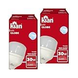Kit 2 Lâmpadas LED 30W Branca Fria Alta Potência Base E-27 Bivolt - 2 Unidades