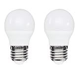 Kit 2 Lâmpadas Led Bolinha 3W 3000K Branco Quente 