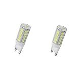 Kit 2 Lâmpadas Led G9 5W 6000K -Branco Frio-