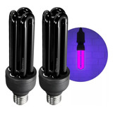 Kit 2 Lâmpadas Luz Negra 36w Fluorescente 110v