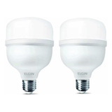 Kit 2 Lâmpadas Super Bulbo Alta Potência Led 50w 6500k Elgin Luz Branco frio 110v 220v