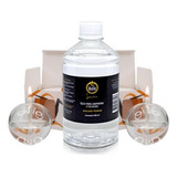 Kit 2 Lamparinas Decorativas Bola Incolor   500ml De Fluido