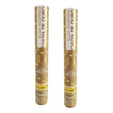 Kit 2 Lança Confete Slim Popper Metalizado Dourado Ou Prata
