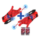 Kit 2 Lançadores De Teia Dardo Luva Brinquedo Homem Aranha