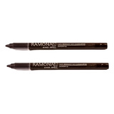 Kit 2 Lápis Olhos Castanho 1 8gr Ramona Make Up
