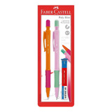 Kit 2 Lapiseira 0 7mm Poly Slim Grafite Faber Castell