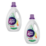 Kit 2 Lava Roupa Branca Colorida Enzimas Mon Bijou 3l