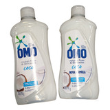 Kit 2 Lava roupas Finas E Delicadas Coco Sabão Omo 450ml