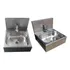 Kit 2 Lavatórios Com Acionador Manual Cirúrgico Inox