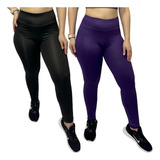 Kit 2 Legging Feminina Cirre 3d Cós Alto Calça Leg Academia