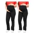 Kit 2 Legging Gestante Flare Boca Larga Calça Grávida Suplex