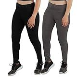 Kit 2 Leggings Fitness Academia Musculação Ginástica Yoga Cross Fit Suplex Lisa G Preto Cinza