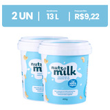 Kit 2 Leite Vegetal Nutzmilk  13l   Concentrado De Castanha