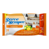Kit 2 Lenço Umedecido De Limpeza Desengordurante Multiuso