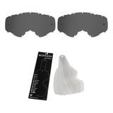 Kit 2 Lente Tear Offs 20pçs Dragon Mxv Lumalens Fumê Azul