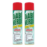 Kit 2 Limpa Forno Aerosol Sem Soda Diabo Verde 440ml