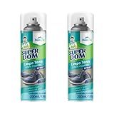 Kit 2 Limpa Tênis Domline 150ml Espuma Limpa Tênis À Seco