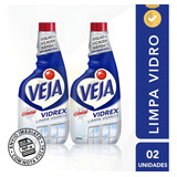 Kit 2 Limpa Vidros Vidrex Cristal E Janelas Refil 500ml
