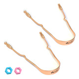 Kit 2 Limpador Raspador De Língua 100 Cobre Higiene Bucal