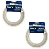 Kit 2 Linha Trilon Shock Leader 0 30mm 50m Invisível Na Água