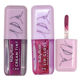 Kit 2 Lip Gloss Manteiga Karité Escolha Sua Cor Ruby Rose