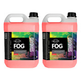 Kit 2 Liquido Fluido Para Maquina De Fumaça 5 Litros Morango Linha Standard Nevoa