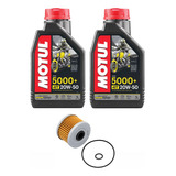 Kit 2 Litro Oleo Motul 5000 20w50 Filtro Twister Xre Xlx