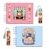 Kit 2 Livros De Colorir Capa Dura Rosa E Azul 50 Páginas 180g My Happy Ted E Bold And Easy Little Corner Coloring My Book 2 Marcadores De Livro Com Tassel