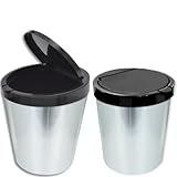 Kit 2 Lixeiras Cesto 10 Litros Tampa Click Basculante - Cozinha- Banheiro- Escritório
